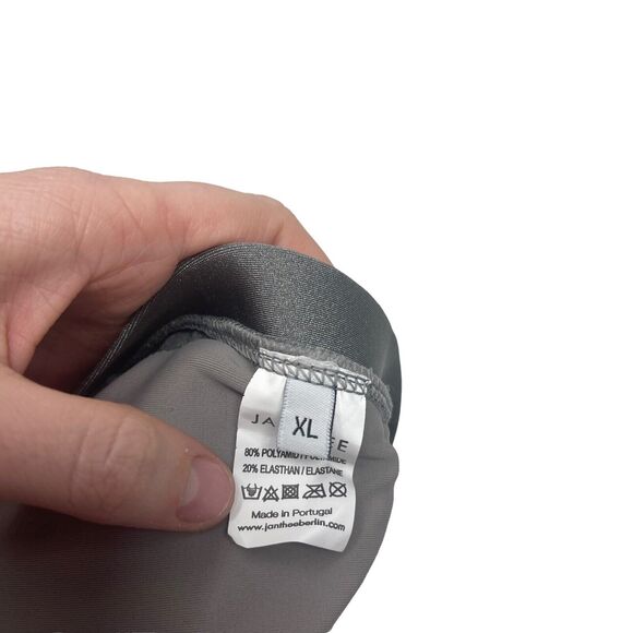 Janthee Berlin Bocas Tribe Grey Shimmer Bikini Top NWT Womens XL - Picture 5 of 6